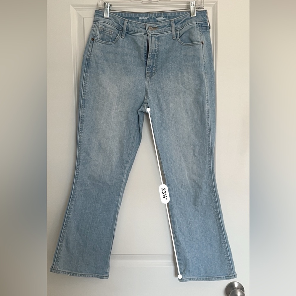 High Rise Cropped Flare Jeans - Picture 3 of 5